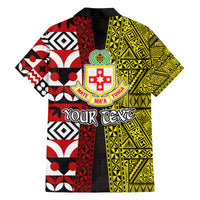 Tonga Kolisi Tonga Family Matching Puletasi Dress and Hawaiian Shirt Ngatu and Geometric Pattern LT03 - Polynesian Pride