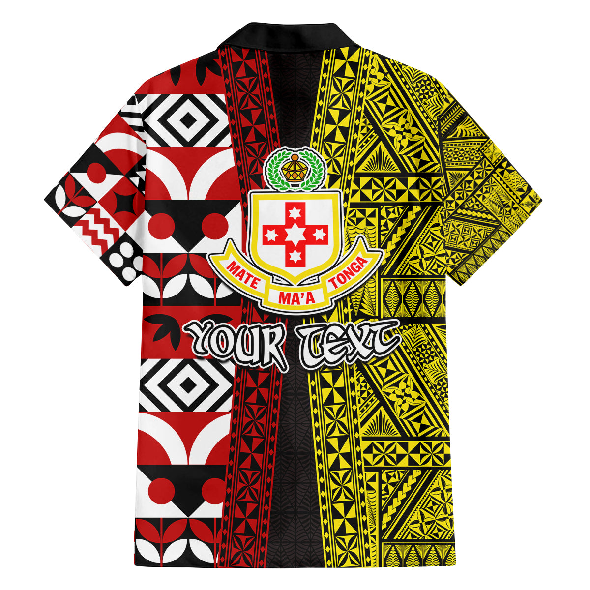Tonga Kolisi Tonga Family Matching Tank Maxi Dress and Hawaiian Shirt Ngatu and Geometric Pattern LT03 - Polynesian Pride