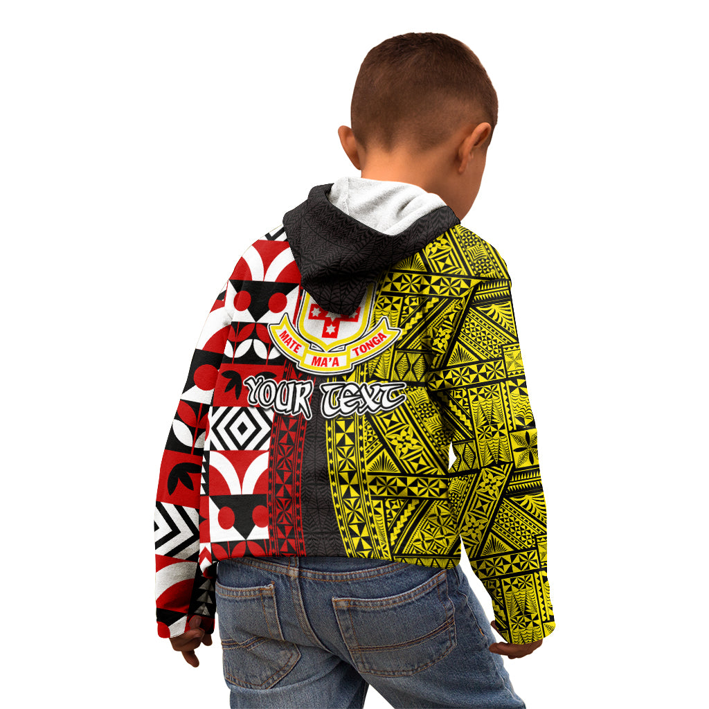 Tonga Kolisi Tonga Kid Hoodie Ngatu and Geometric Pattern LT03 - Polynesian Pride