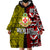 Tonga Kolisi Tonga Wearable Blanket Hoodie Ngatu and Geometric Pattern LT03 - Polynesian Pride