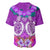 Polynesian Valentine Day Baseball Jersey Love Couple Turtle Maori Hibiscus Purple LT03 - Polynesian Pride