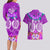 Polynesian Valentine Day Couples Matching Long Sleeve Bodycon Dress and Hawaiian Shirt Love Couple Turtle Maori Hibiscus Purple LT03 - Polynesian Pride