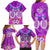 Polynesian Valentine Day Family Matching Long Sleeve Bodycon Dress and Hawaiian Shirt Love Couple Turtle Maori Hibiscus Purple LT03 - Polynesian Pride