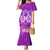 Polynesian Valentine Day Family Matching Mermaid Dress and Hawaiian Shirt Love Couple Turtle Maori Hibiscus Purple LT03 Mom's Dress Purple - Polynesian Pride