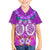 Polynesian Valentine Day Family Matching Off Shoulder Long Sleeve Dress and Hawaiian Shirt Love Couple Turtle Maori Hibiscus Purple LT03 Son's Shirt Purple - Polynesian Pride