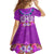 Polynesian Valentine Day Family Matching Off Shoulder Short Dress and Hawaiian Shirt Love Couple Turtle Maori Hibiscus Purple LT03 - Polynesian Pride