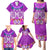 Polynesian Valentine Day Family Matching Puletasi and Hawaiian Shirt Love Couple Turtle Maori Hibiscus Purple LT03 - Polynesian Pride