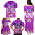 Polynesian Valentine Day Family Matching Puletasi and Hawaiian Shirt Love Couple Turtle Maori Hibiscus Purple LT03 - Polynesian Pride