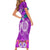 Polynesian Valentine Day Family Matching Short Sleeve Bodycon Dress and Hawaiian Shirt Love Couple Turtle Maori Hibiscus Purple LT03 - Polynesian Pride