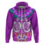 Polynesian Valentine Day Hoodie Love Couple Turtle Maori Hibiscus Purple LT03 Zip Hoodie Purple - Polynesian Pride