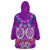 Polynesian Valentine Day Wearable Blanket Hoodie Love Couple Turtle Maori Hibiscus Purple LT03 - Polynesian Pride