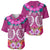 Polynesian Valentine Day Baseball Jersey Love Couple Turtle Maori Hibiscus Pink LT03 - Polynesian Pride