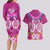 Polynesian Valentine Day Couples Matching Long Sleeve Bodycon Dress and Hawaiian Shirt Love Couple Turtle Maori Hibiscus Pink LT03 - Polynesian Pride