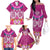 Polynesian Valentine Day Family Matching Off Shoulder Long Sleeve Dress and Hawaiian Shirt Love Couple Turtle Maori Hibiscus Pink LT03 - Polynesian Pride