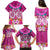 Polynesian Valentine Day Family Matching Puletasi and Hawaiian Shirt Love Couple Turtle Maori Hibiscus Pink LT03 - Polynesian Pride