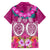 Polynesian Valentine Day Family Matching Puletasi and Hawaiian Shirt Love Couple Turtle Maori Hibiscus Pink LT03 - Polynesian Pride