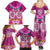 Polynesian Valentine Day Family Matching Summer Maxi Dress and Hawaiian Shirt Love Couple Turtle Maori Hibiscus Pink LT03 - Polynesian Pride