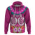 Polynesian Valentine Day Hoodie Love Couple Turtle Maori Hibiscus Pink LT03 Pullover Hoodie Pink - Polynesian Pride