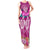 Polynesian Valentine Day Tank Maxi Dress Love Couple Turtle Maori Hibiscus Pink LT03 Women Pink - Polynesian Pride