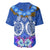 Polynesian Valentine Day Baseball Jersey Love Couple Turtle Maori Hibiscus Blue LT03 - Polynesian Pride