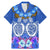 Polynesian Valentine Day Family Matching Mermaid Dress and Hawaiian Shirt Love Couple Turtle Maori Hibiscus Blue LT03 Dad's Shirt - Short Sleeve Blue - Polynesian Pride