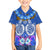 Polynesian Valentine Day Family Matching Off Shoulder Long Sleeve Dress and Hawaiian Shirt Love Couple Turtle Maori Hibiscus Blue LT03 Son's Shirt Blue - Polynesian Pride