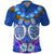 Polynesian Valentine Day Polo Shirt Love Couple Turtle Maori Hibiscus Blue LT03 Blue - Polynesian Pride