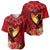 Hawaii Valentine Day Baseball Jersey Couple on Beach mix Hibiscus and Polynesian Tattoo LT03 - Polynesian Pride