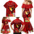 Hawaii Valentine Day Family Matching Mermaid Dress and Hawaiian Shirt Couple on Beach mix Hibiscus and Polynesian Tattoo LT03 - Polynesian Pride