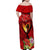 Hawaii Valentine Day Family Matching Off Shoulder Maxi Dress and Hawaiian Shirt Couple on Beach mix Hibiscus and Polynesian Tattoo LT03 - Polynesian Pride