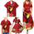 Hawaii Valentine Day Family Matching Summer Maxi Dress and Hawaiian Shirt Couple on Beach mix Hibiscus and Polynesian Tattoo LT03 - Polynesian Pride