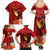 Hawaii Valentine Day Family Matching Summer Maxi Dress and Hawaiian Shirt Couple on Beach mix Hibiscus and Polynesian Tattoo LT03 - Polynesian Pride