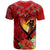 Hawaii Valentine Day T Shirt Couple on Beach mix Hibiscus and Polynesian Tattoo LT03 - Polynesian Pride