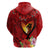 Hawaii Valentine Day Zip Hoodie Couple on Beach mix Hibiscus and Polynesian Tattoo LT03 - Polynesian Pride