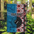 Personalised Aotearoa and Fiji Together Garden Flag Melanesian Warrior and Koru - Taniko with Hibiscus Tapa Pattern