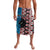 Personalised Aotearoa and Fiji Together Lavalava Melanesian Warrior and Koru - Taniko with Hibiscus Tapa Pattern