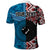 Personalised Aotearoa and Fiji Together Polo Shirt Melanesian Warrior and Koru - Taniko with Hibiscus Tapa Pattern