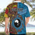 Personalised Australia and Fiji Together Hawaiian Shirt Tribal Palm Tree with Tapa and Aboriginal Animals Half Style