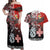 Personalised Aotearoa and Tonga Together Couples Matching Off Shoulder Maxi Dress and Hawaiian Shirt Manaia and Tongan Tribal Cross - Taniko and Ngatu Art Tattoo