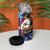 American Samoa Flag Day 4 in 1 Can Cooler Tumbler Bald Eagle with Uatogi and Fue - Polynesian and Floral Tribal Tattoo