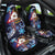 American Samoa Flag Day Car Seat Cover Bald Eagle with Uatogi and Fue - Polynesian and Floral Tribal Tattoo