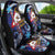 American Samoa Flag Day Car Seat Cover Bald Eagle with Uatogi and Fue - Polynesian and Floral Tribal Tattoo