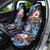 American Samoa Flag Day Car Seat Cover Bald Eagle with Uatogi and Fue - Polynesian and Floral Tribal Tattoo