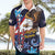 American Samoa Flag Day Hawaiian Shirt Bald Eagle with Uatogi and Fue - Polynesian and Floral Tribal Tattoo