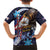 American Samoa Flag Day Kid Hawaiian Shirt Bald Eagle with Uatogi and Fue - Polynesian and Floral Tribal Tattoo