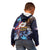 American Samoa Flag Day Kid Hoodie Bald Eagle with Uatogi and Fue - Polynesian and Floral Tribal Tattoo