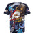 American Samoa Flag Day Rugby Jersey Bald Eagle with Uatogi and Fue - Polynesian and Floral Tribal Tattoo