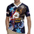 American Samoa Flag Day Rugby Jersey Bald Eagle with Uatogi and Fue - Polynesian and Floral Tribal Tattoo