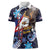 American Samoa Flag Day Women Polo Shirt Bald Eagle with Uatogi and Fue - Polynesian and Floral Tribal Tattoo