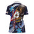 American Samoa Flag Day Women Polo Shirt Bald Eagle with Uatogi and Fue - Polynesian and Floral Tribal Tattoo